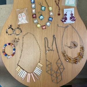 A Bunch of Jewelry - earrings, necklaces, and more